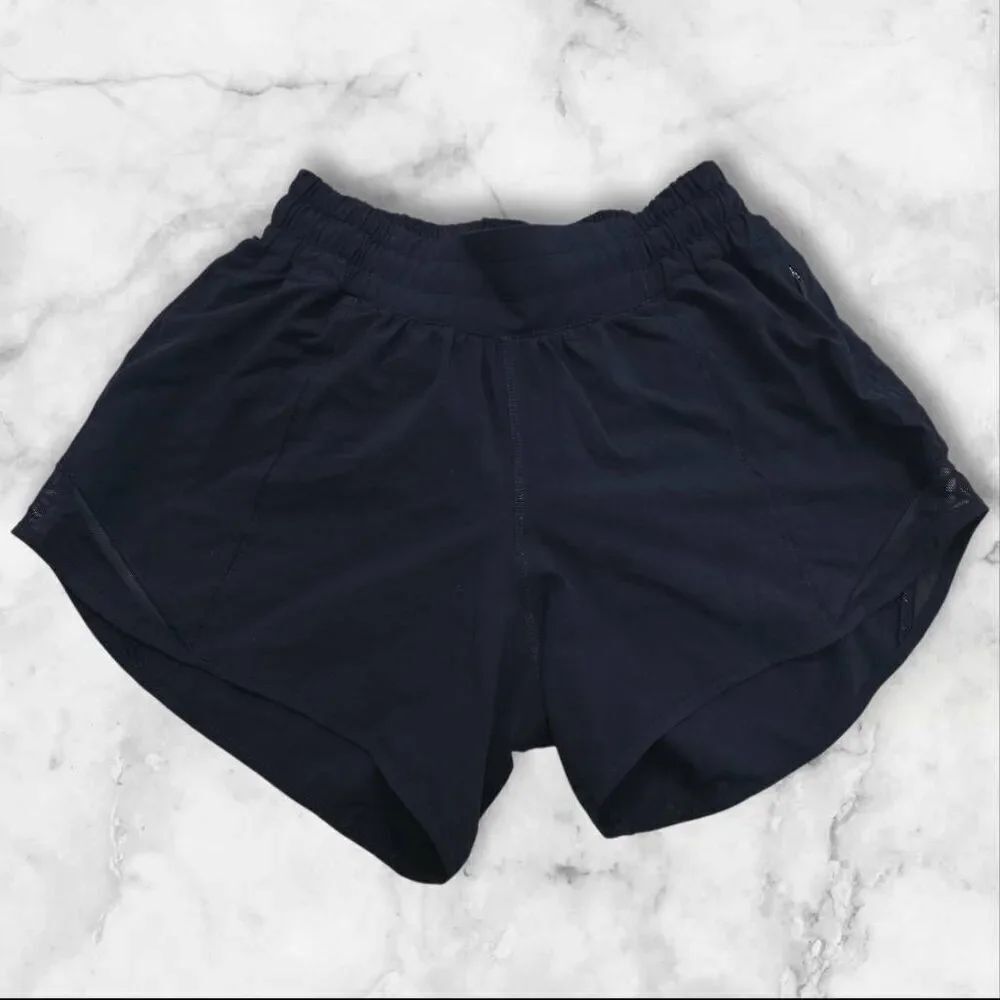 Lululemon Size 2 Navy Blue Hotty Hot Shorts